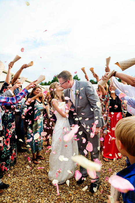 Natural Ivory Dried Flower petal wedding throwing confetti 