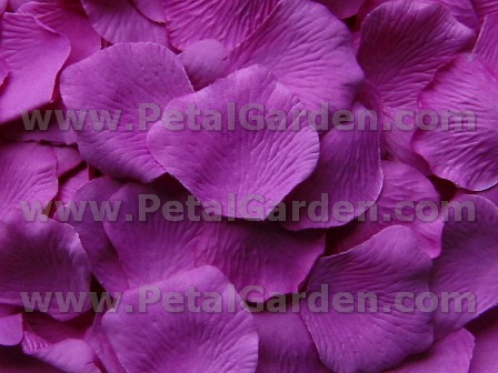 Orchid silk rose petals