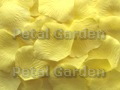 Pale Yellow Silk Rose Petals