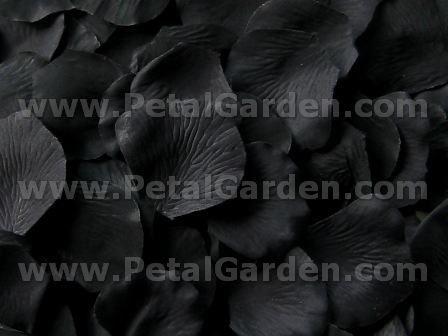 Petal Garden - Silk Rose Petals - Black