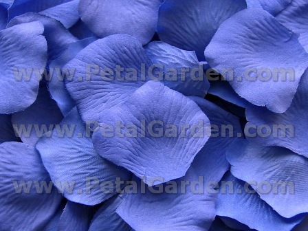 Cornflower silk rose petals