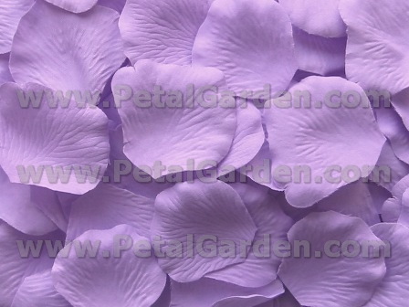 Lavender silk rose petals