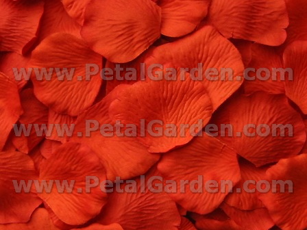 Mandarin silk rose petals