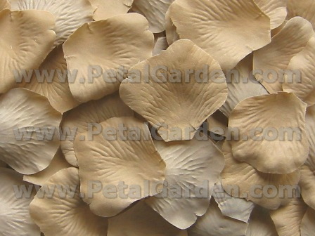 Sand silk rose petals