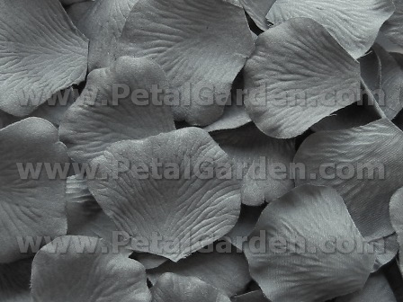 Slate silk rose petals