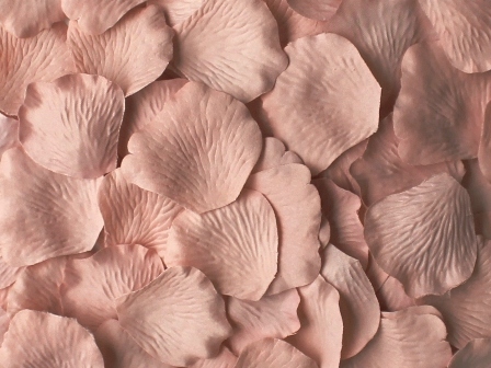 Rose Quartz silk rose petals